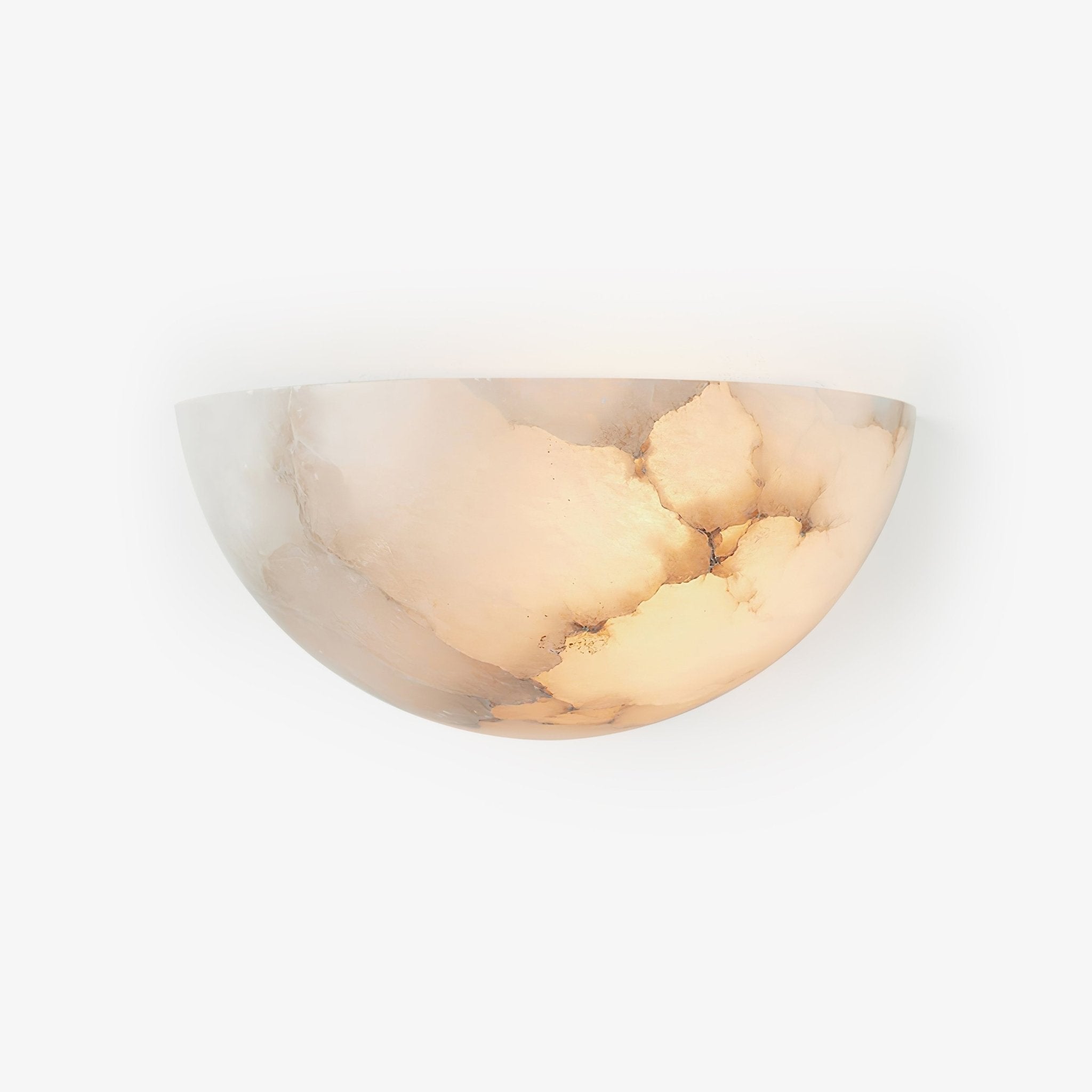 Albinelia Half-moon Alabaster Wall Light