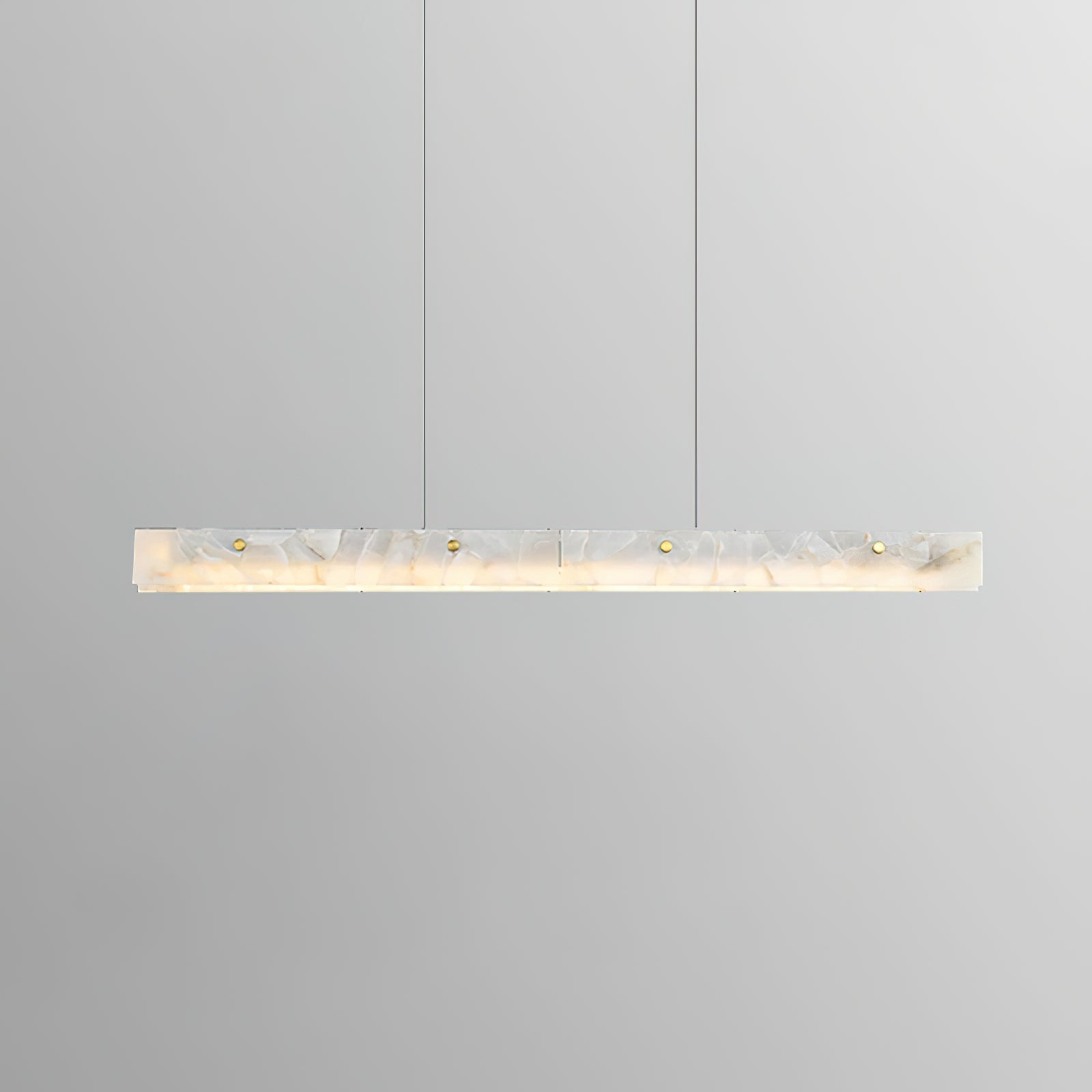 Vexor LED Modern Linear Alabaster Pendant Light