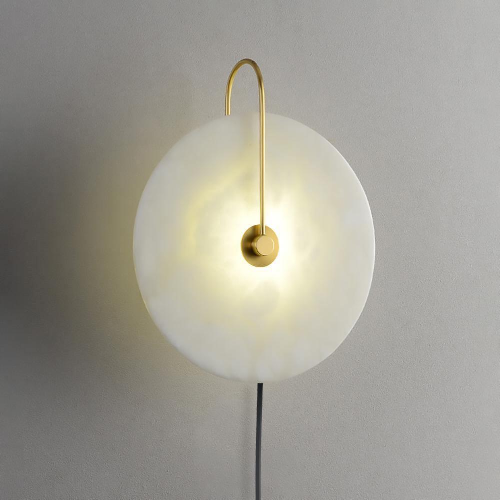 Ceraeyra Alabaster Globe Wall Light
