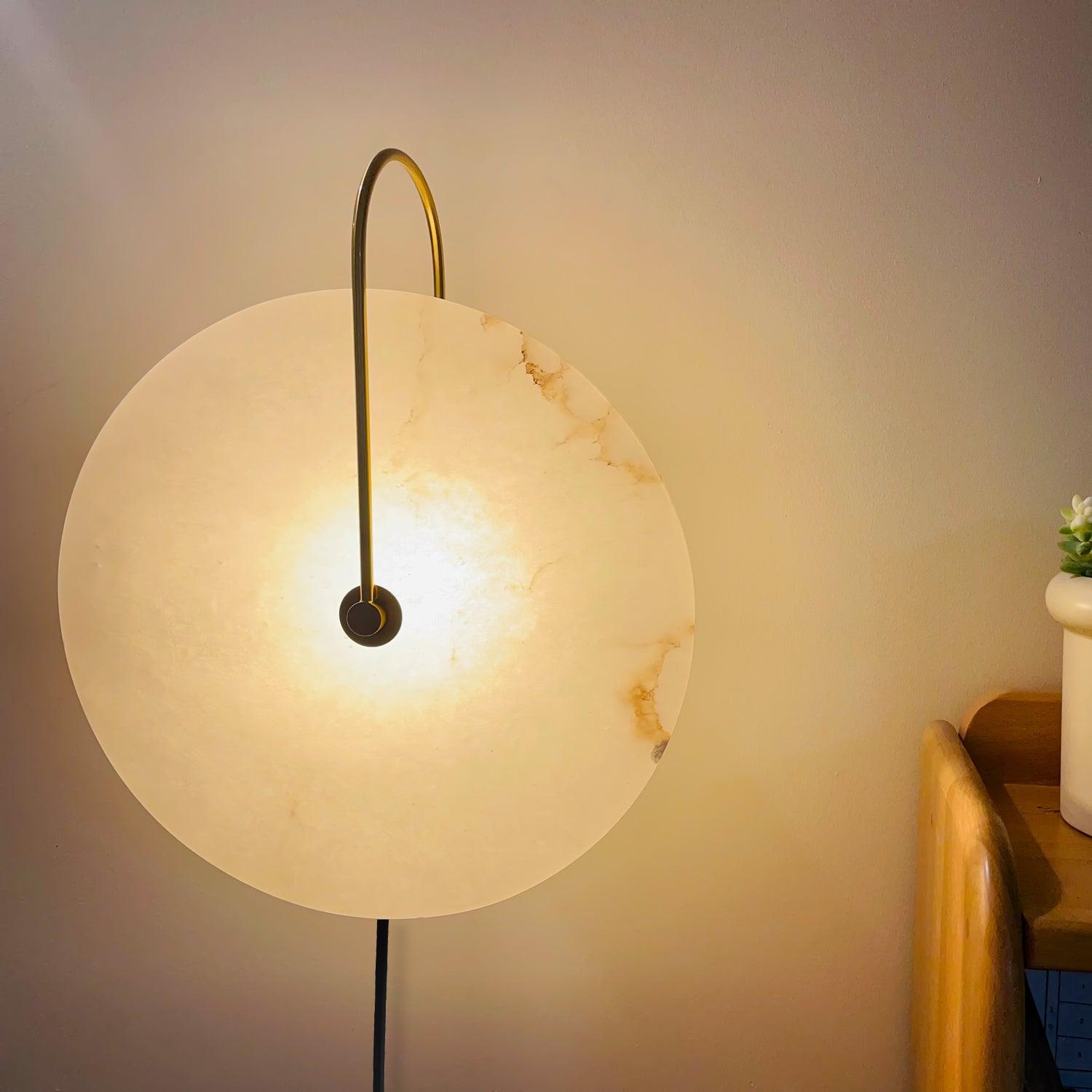 Ceraeyra Alabaster Globe Wall Light
