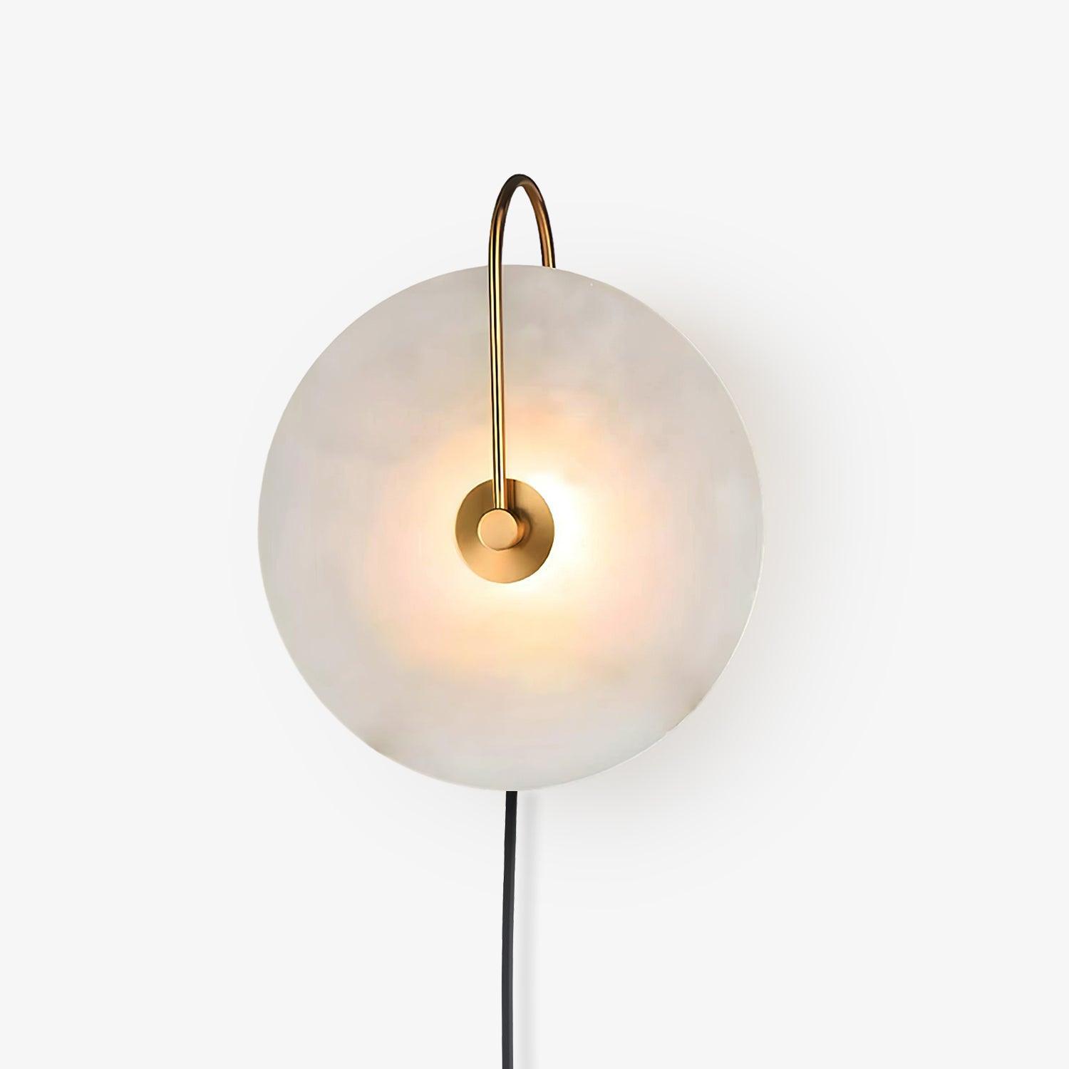 Ceraeyra Alabaster Globe Wall Light