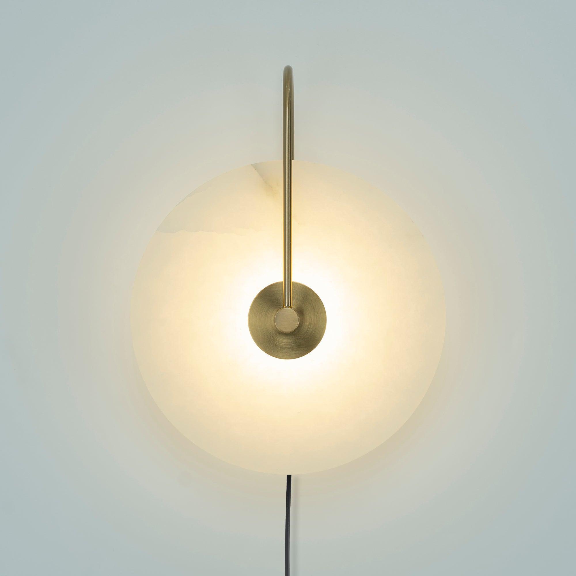 Ceraeyra Alabaster Globe Wall Light - Neutral Decor