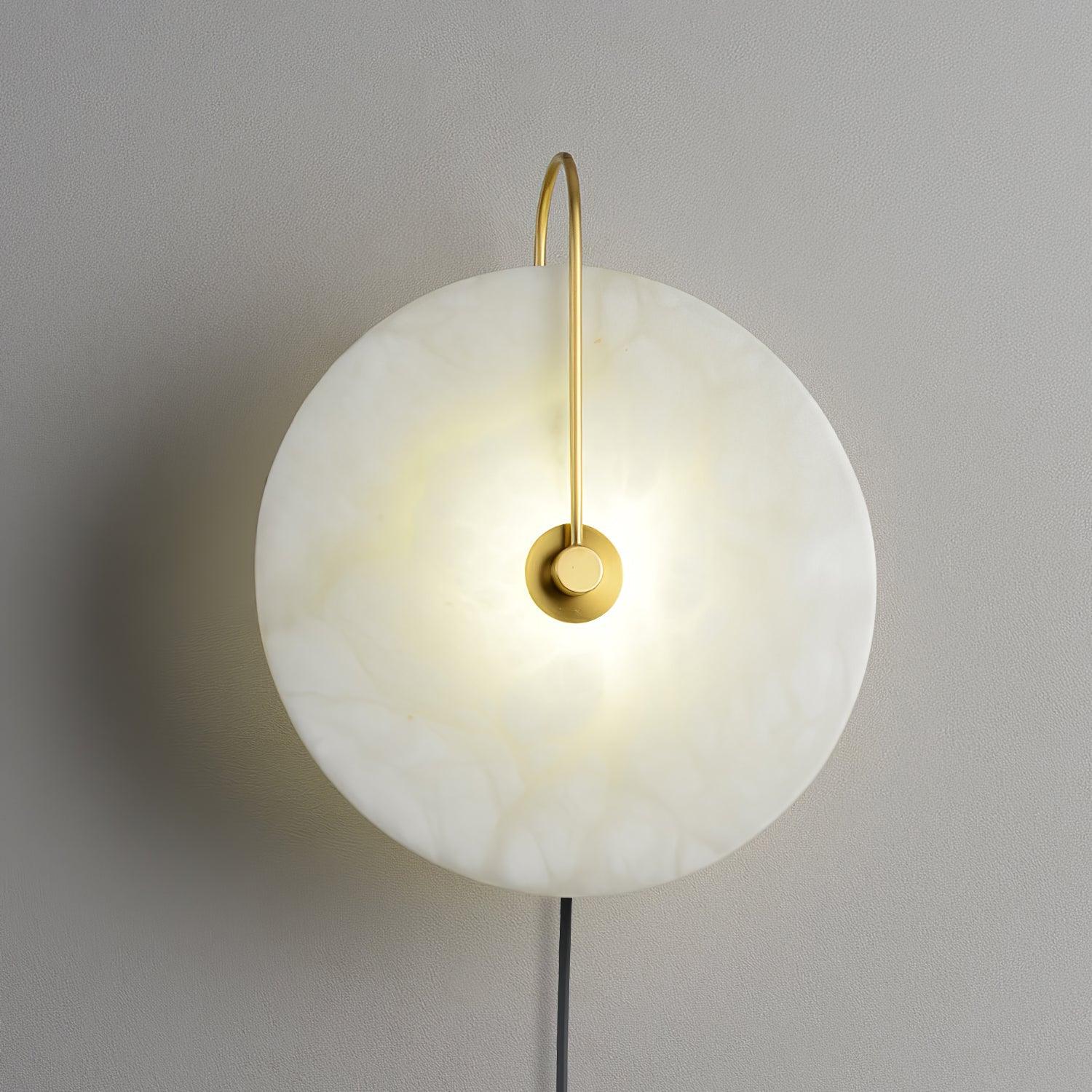 Ceraeyra Alabaster Globe Wall Light