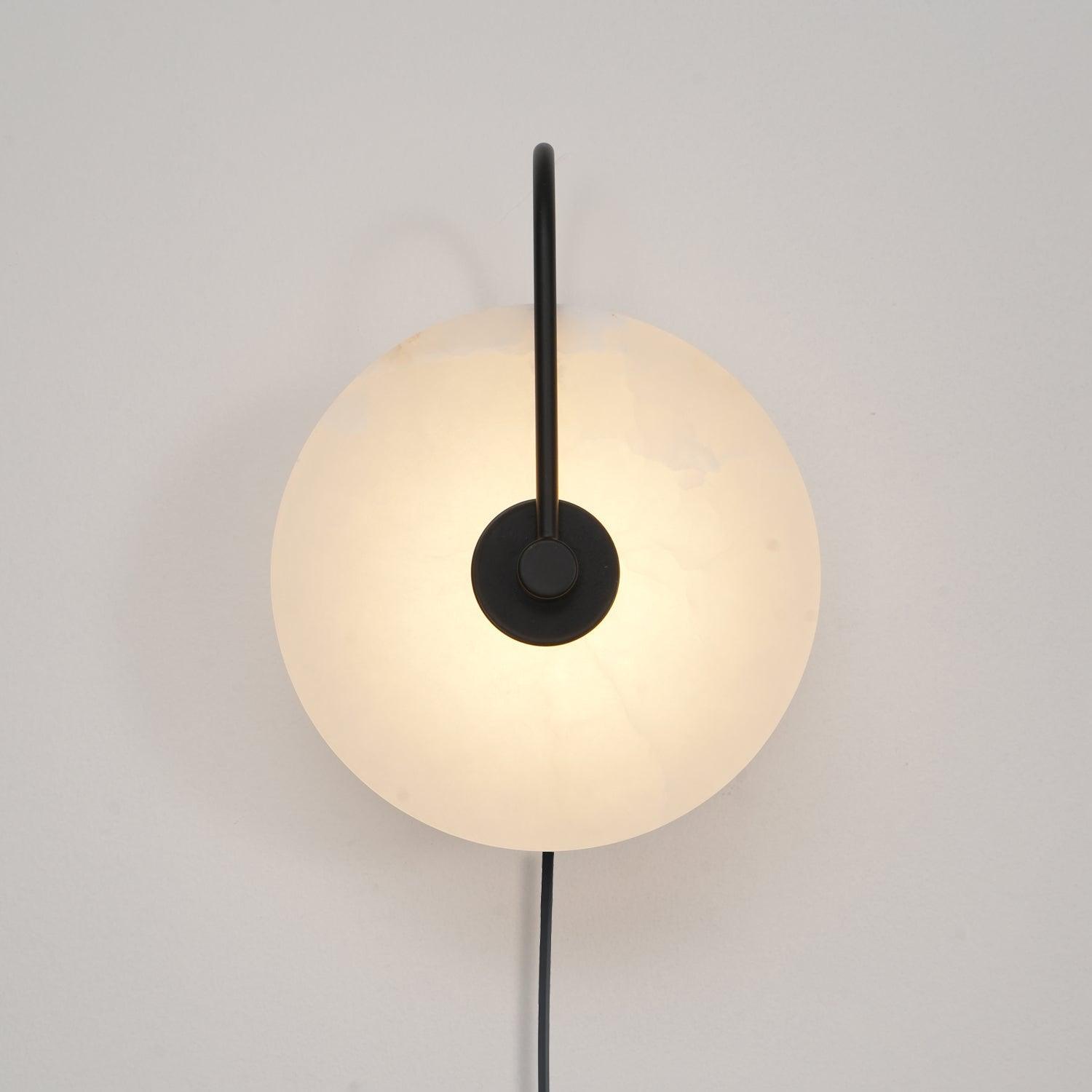 Ceraeyra Alabaster Globe Wall Light