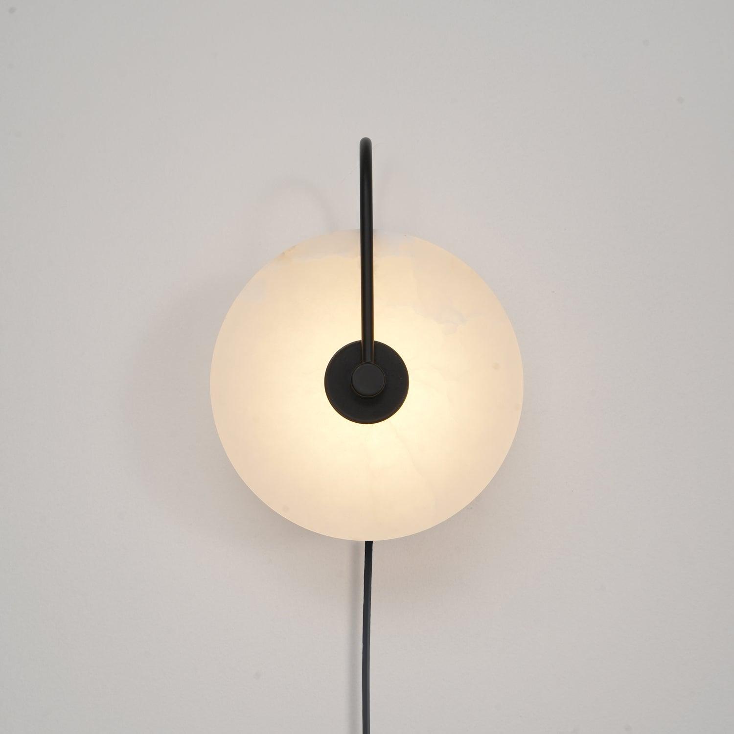Ceraeyra Alabaster Globe Wall Light