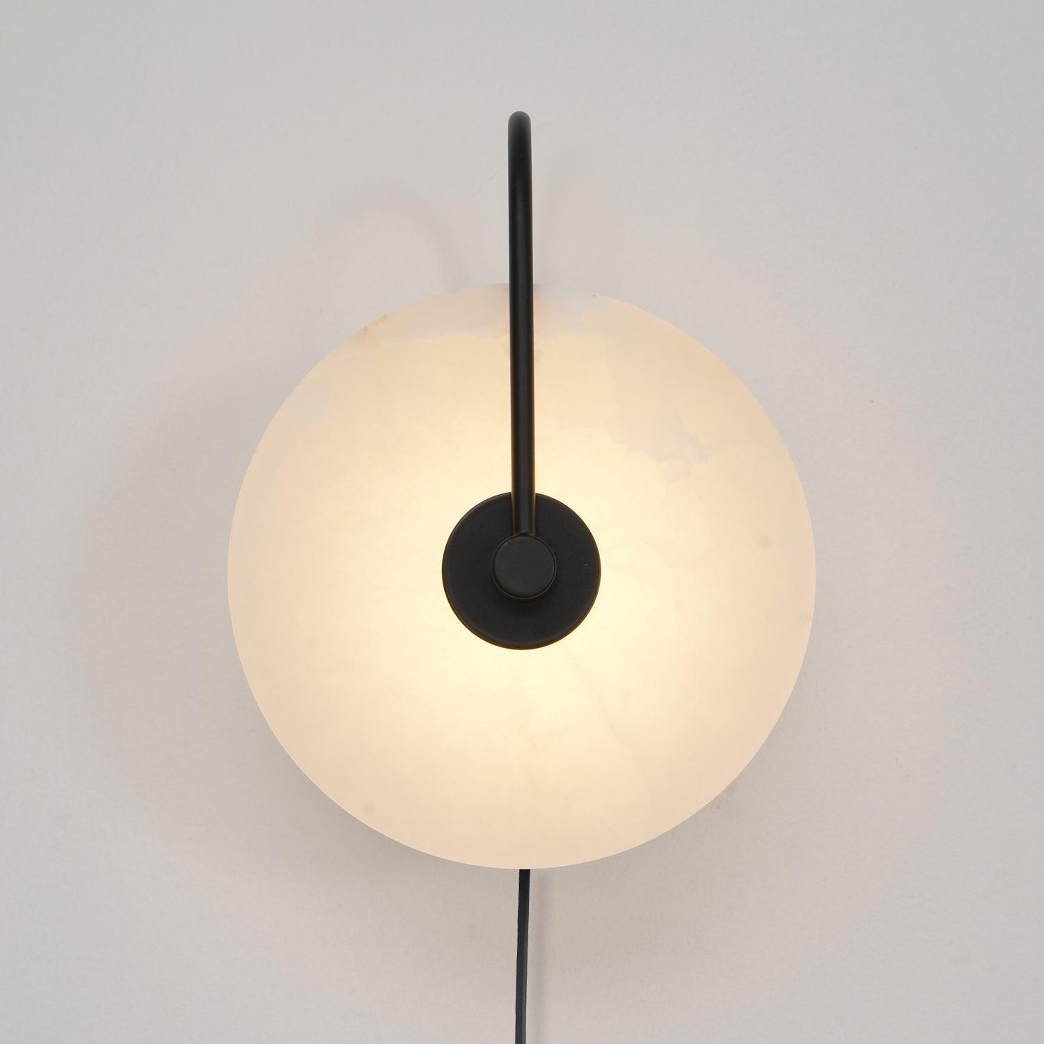 Ceraeyra Alabaster Globe Wall Light