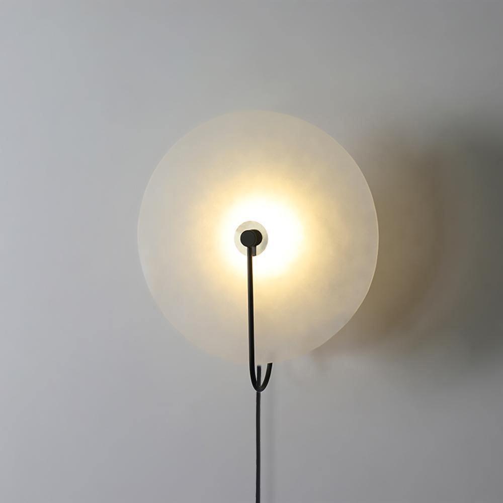 Ceraeyra Alabaster Globe Wall Light - Neutral Decor