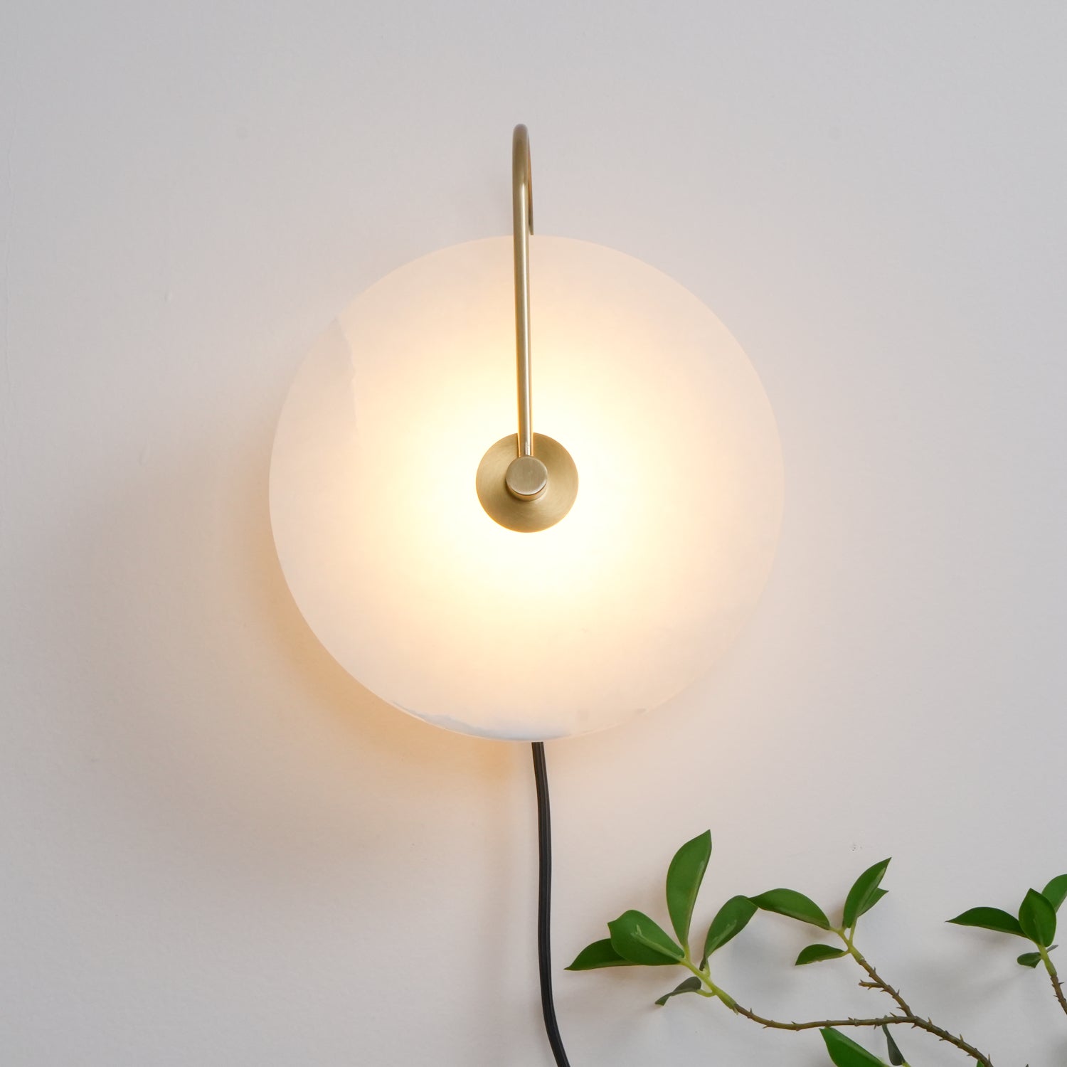 Ceraeyra Alabaster Globe Wall Light