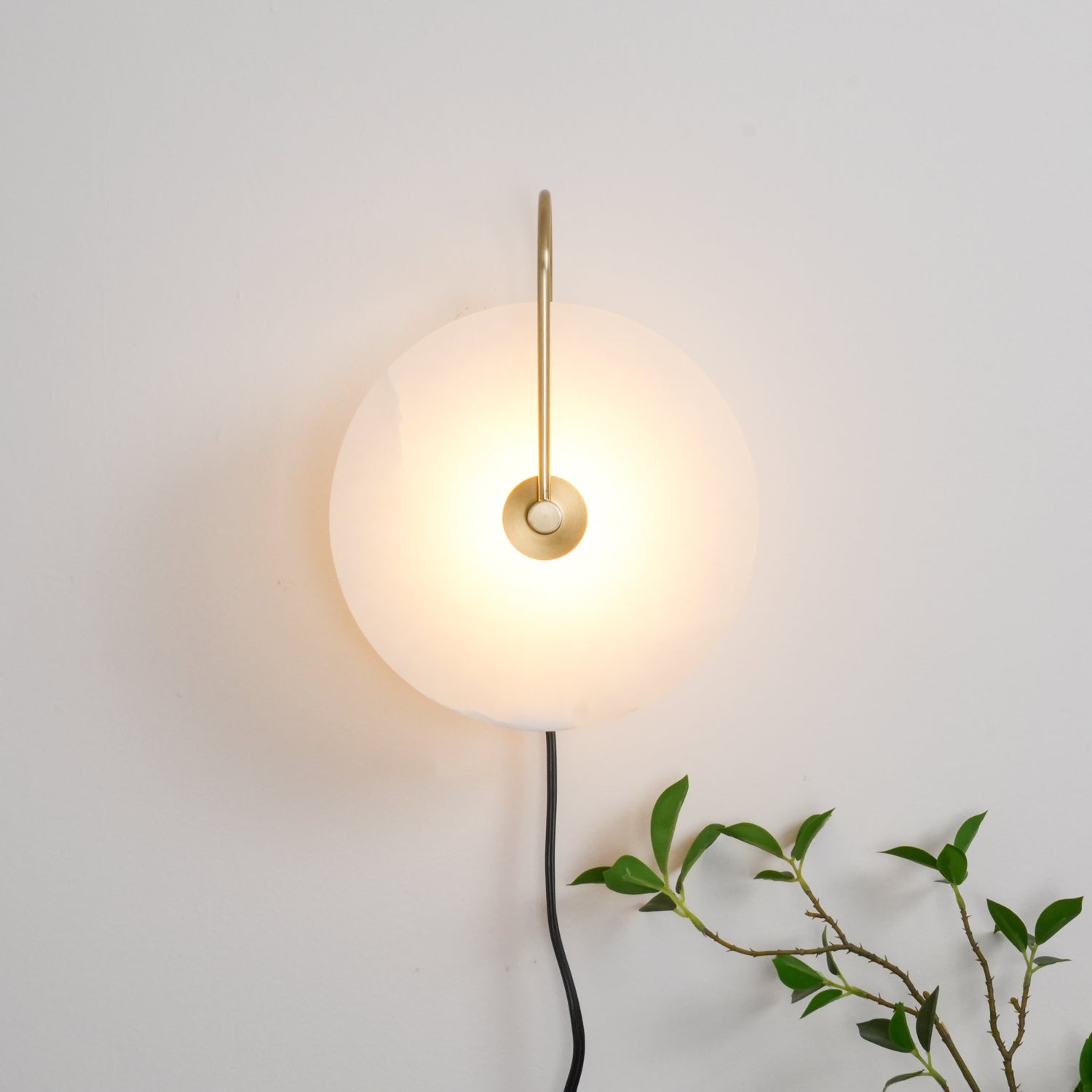 Ceraeyra Alabaster Globe Wall Light