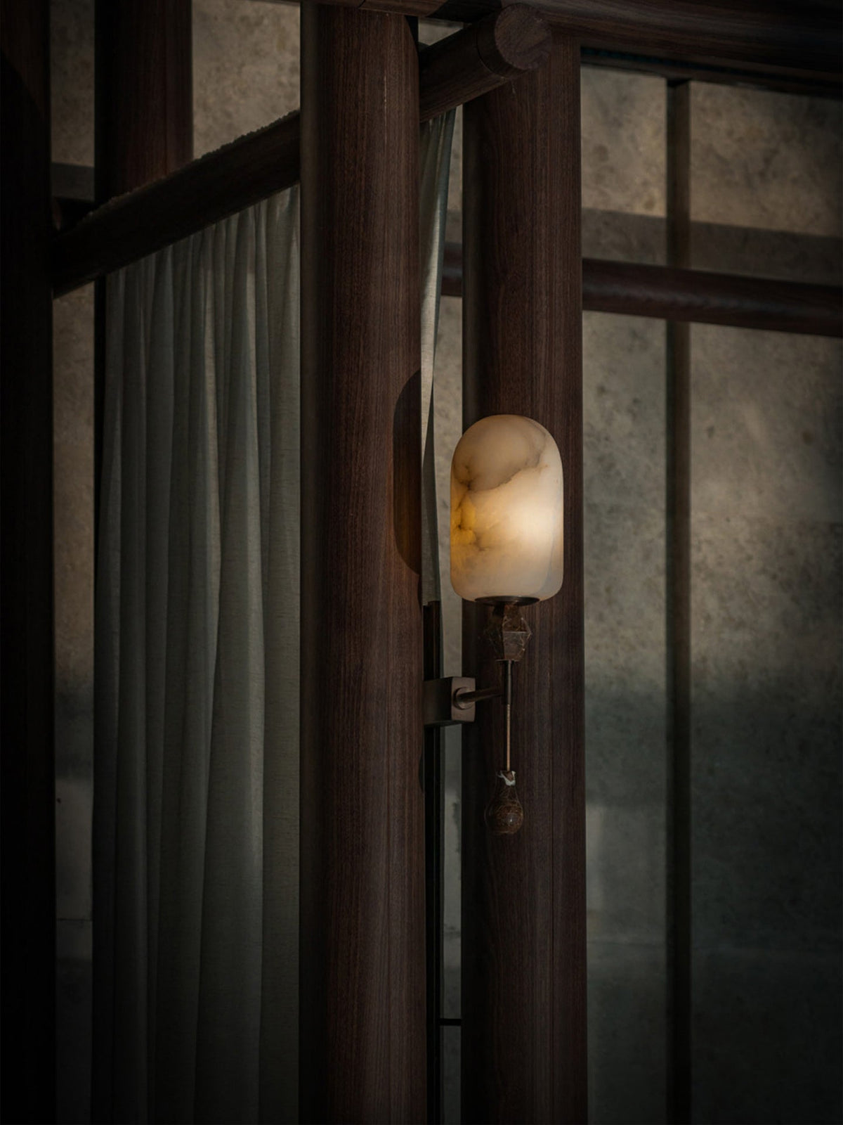 Mila Vintage Alabaster Double Sconce