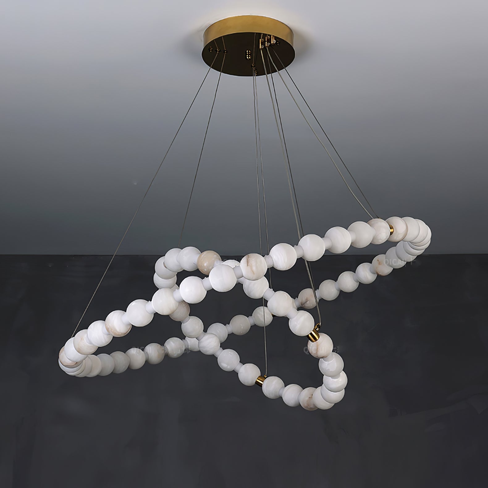 Eirelian Modern Alabaster Pendant Light Chandelier