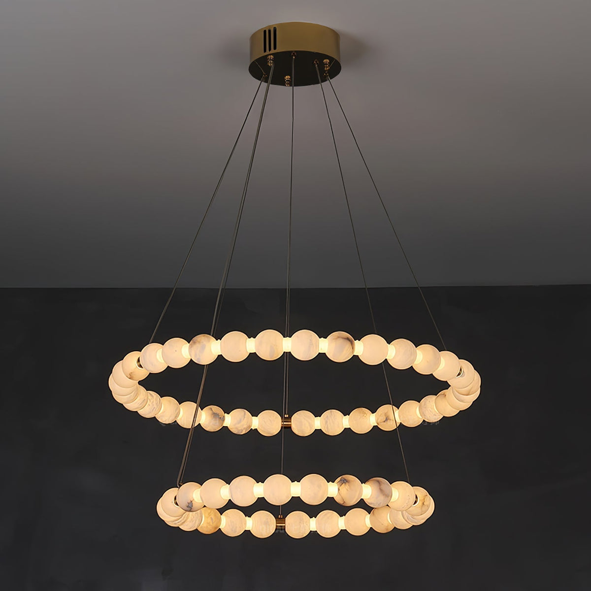 Eirelian Modern Alabaster Pendant Light Chandelier