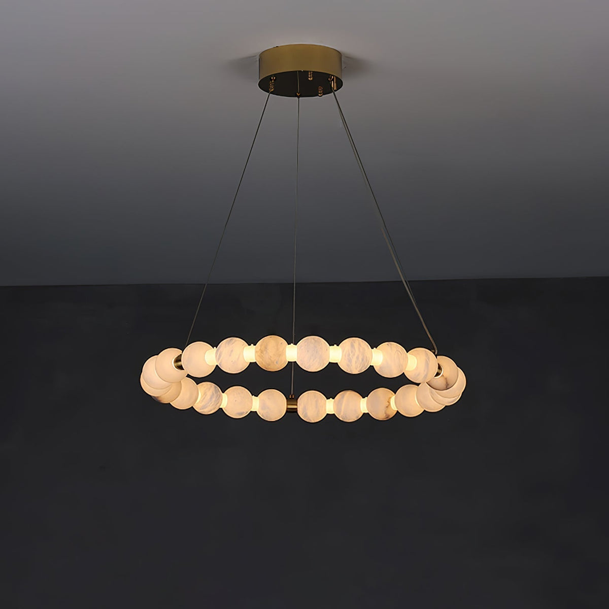 Eirelian Modern Alabaster Pendant Light Chandelier