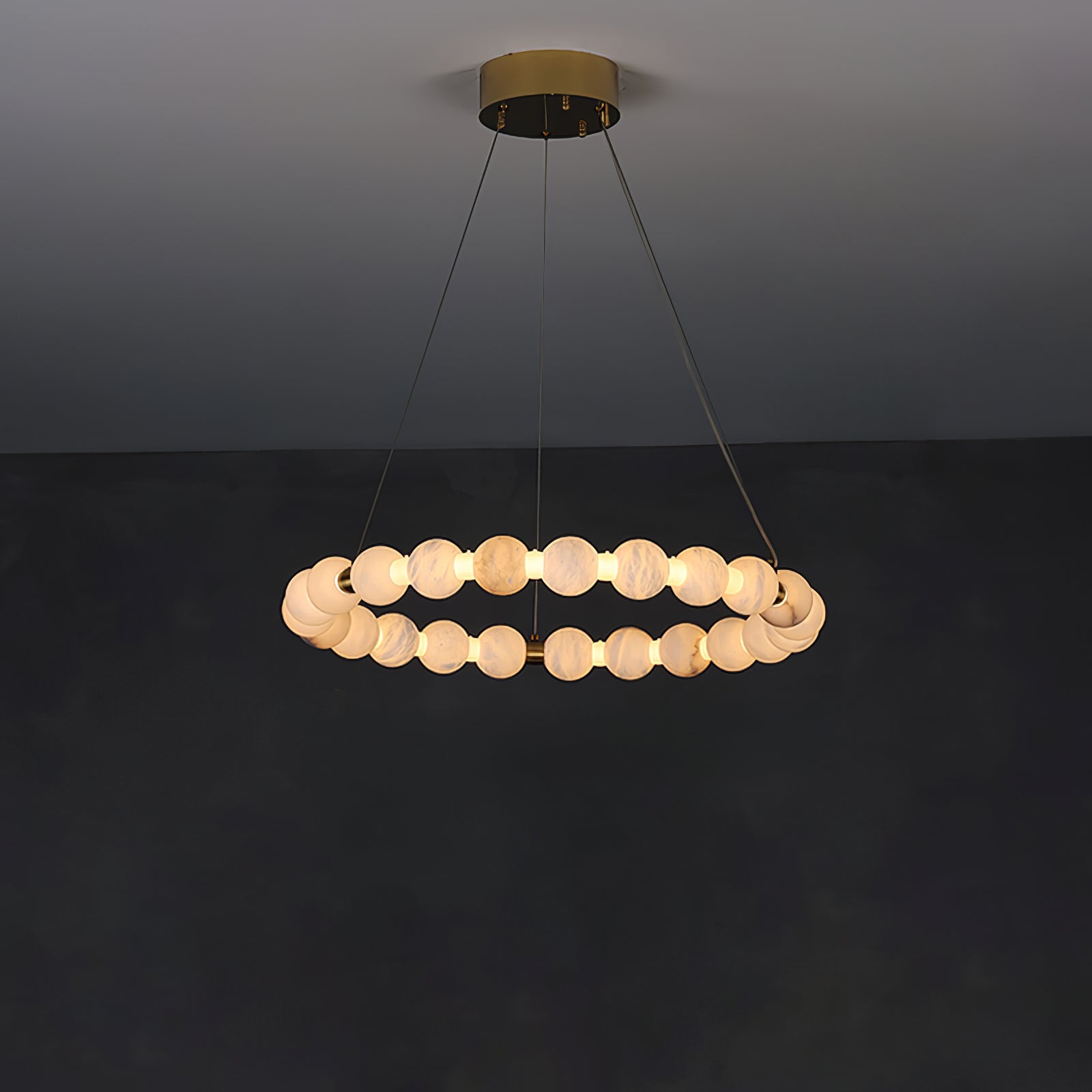 Eirelian Modern Alabaster Pendant Light Chandelier