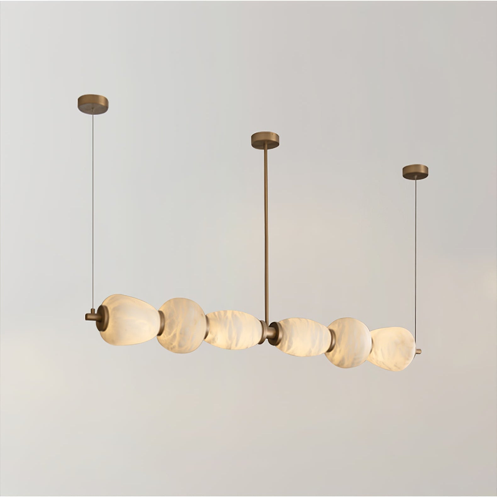 Saroa Alabaster Linear Pendant Light