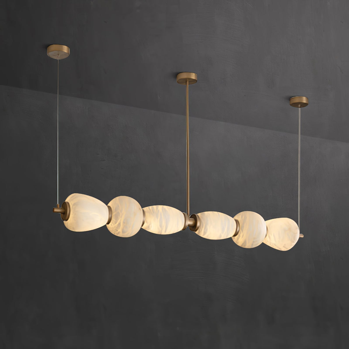 Saroa Alabaster Linear Pendant Light