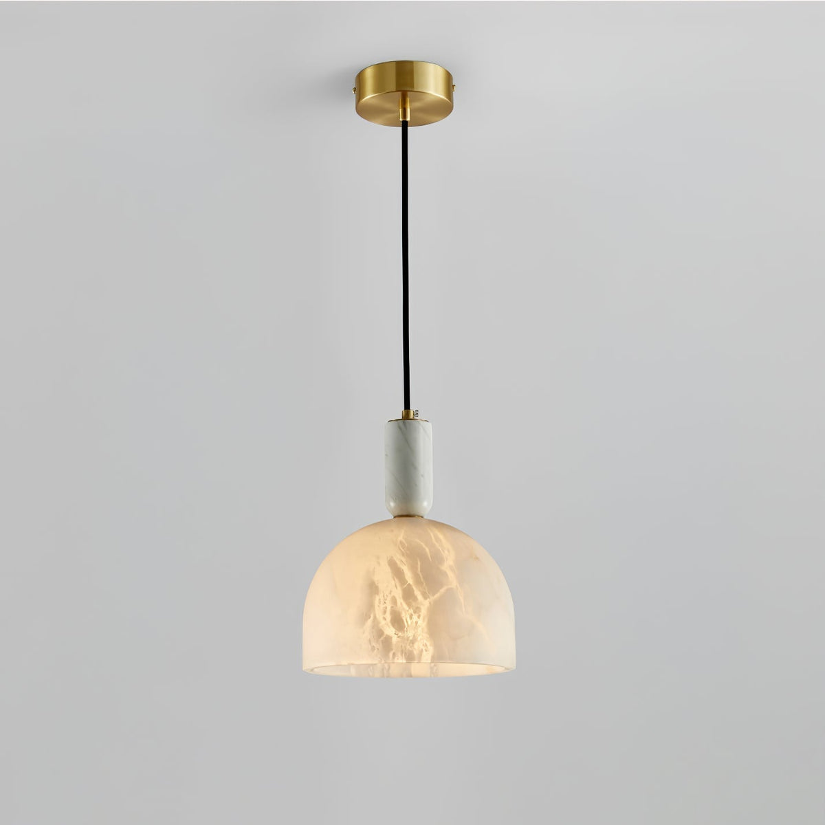 Leda Minimalist Alabaster Pendant Light