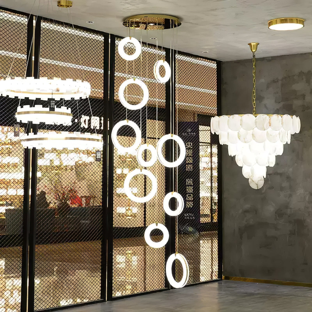 Orelia Alabaster Pendant Light