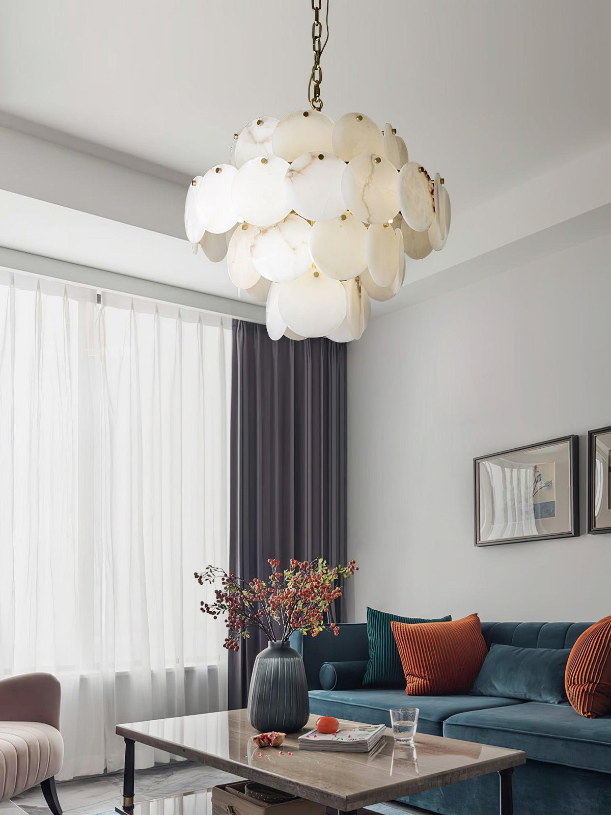 Nivarora Alabaster Chandelier