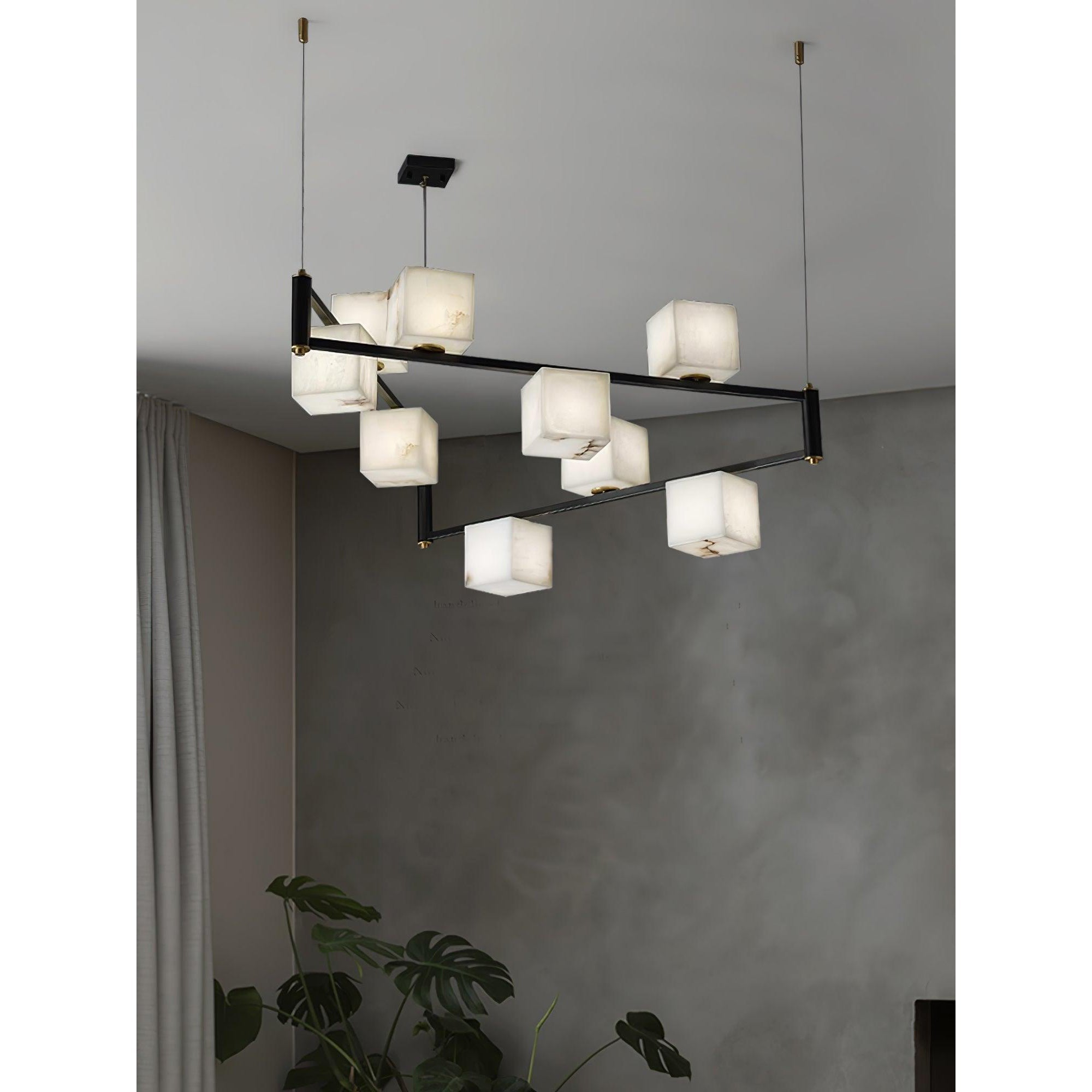 Ostruvye Individual Creativity Box Alabaster Chandelier