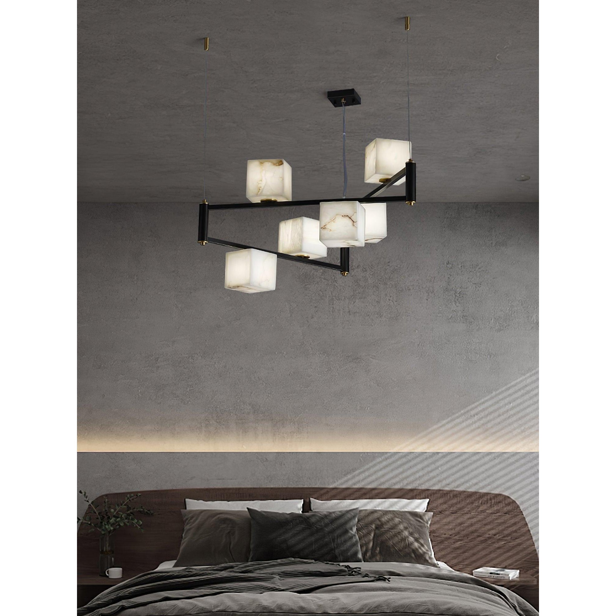 Ostruvye Individual Creativity Box Alabaster Chandelier