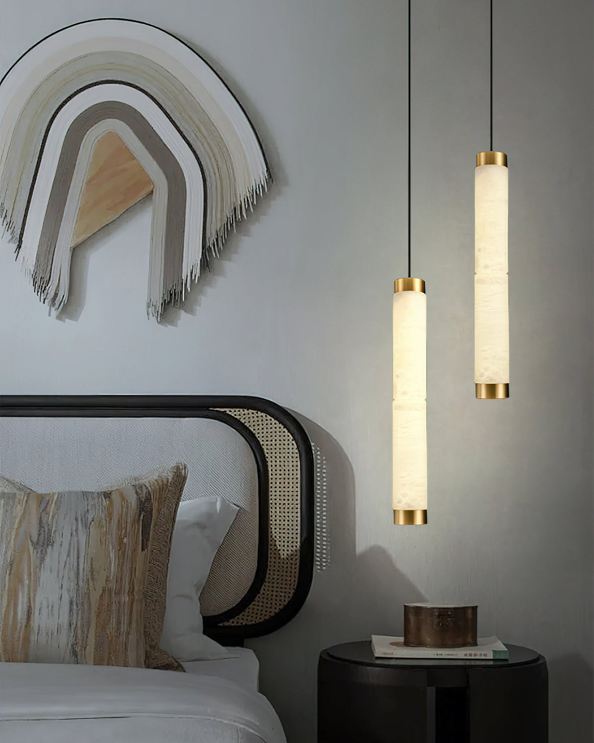Plotuvyi Modern Strip Alabaster Pendant Light