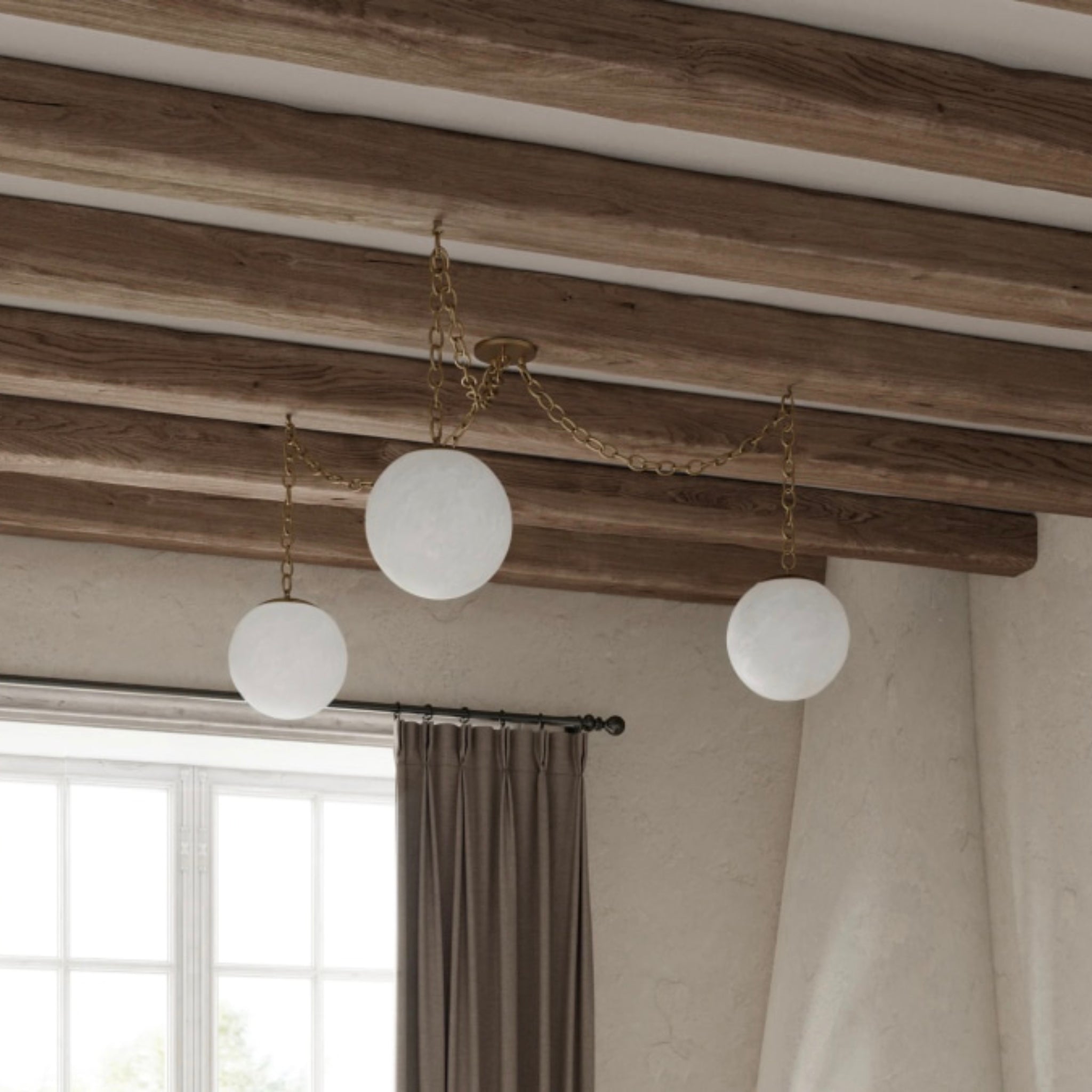 Marveil Alabaster Swag Pendant Lamp