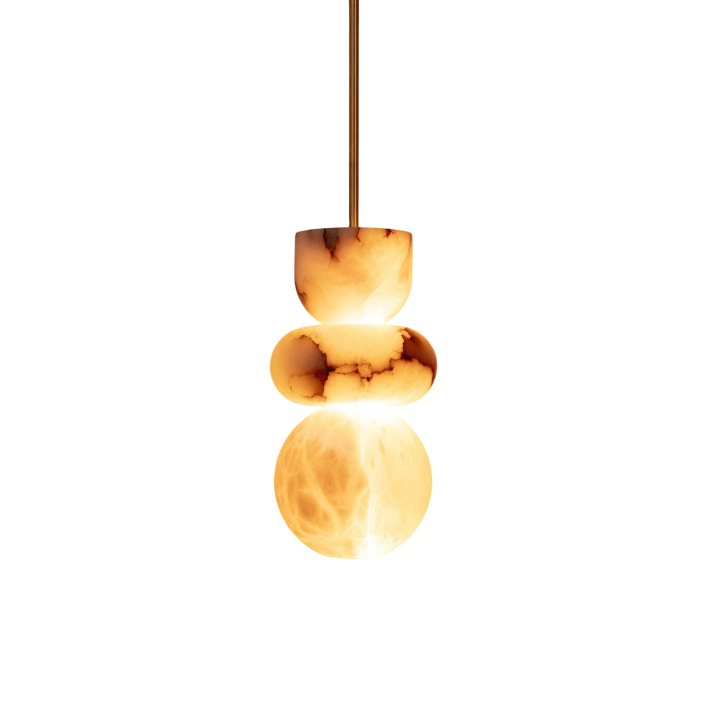 Irregular Shape Alabaster Pendant Light - Neutral Decor