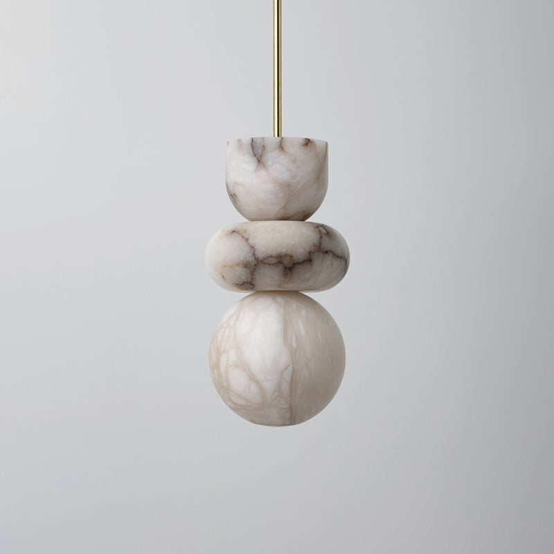 Irregular Shape Alabaster Pendant Light - Neutral Decor