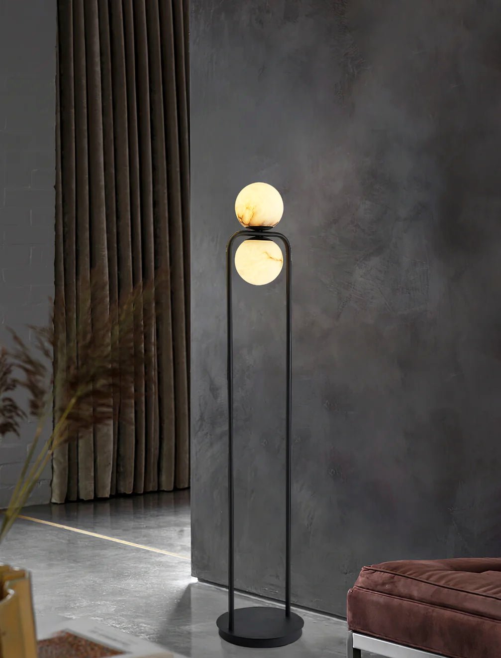 Callista Minimalist Alabaster Floor Lamp