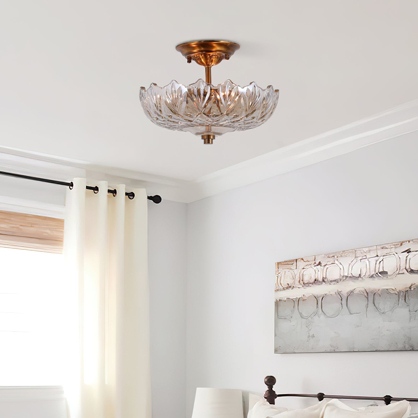 Qvistuvyi Postmodern Luxury Glass Ceiling Lamp