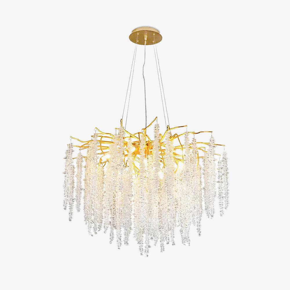 Elyuira Chandelier Gold Crystal Branch Elegant