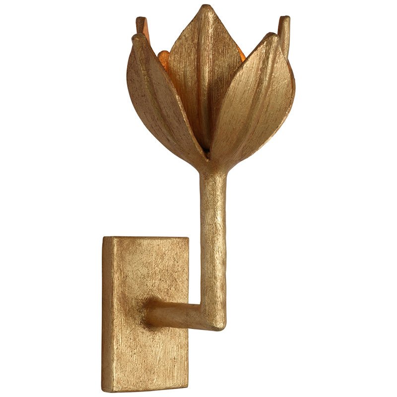 Clira Brass Lotus Bloom Wall Lamp