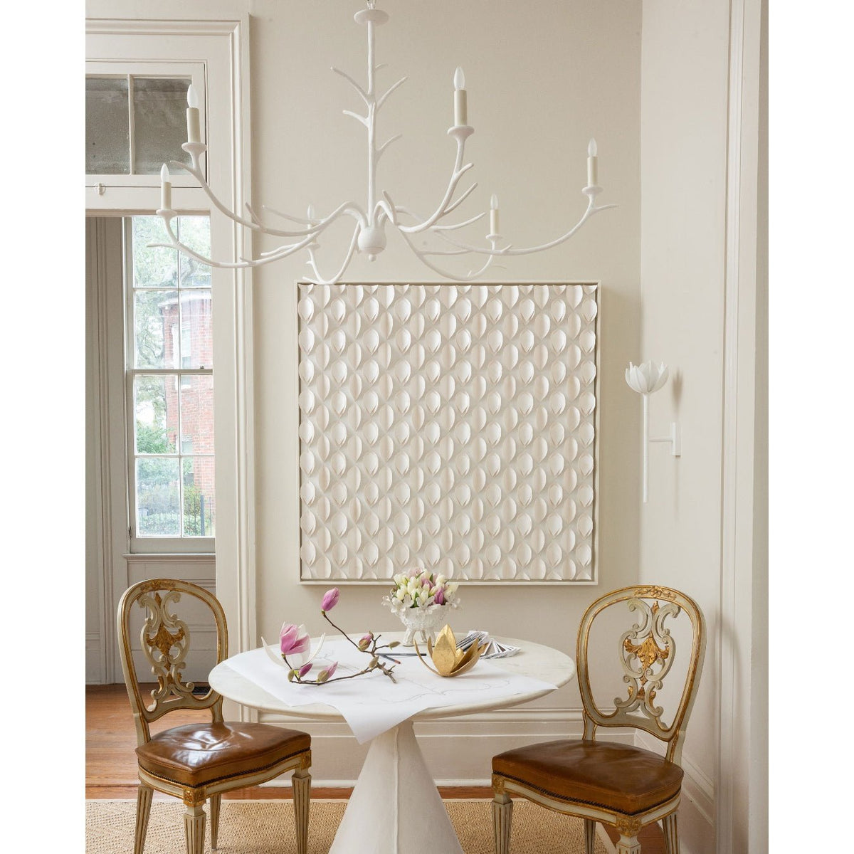Clira Brass Lotus Bloom Wall Lamp