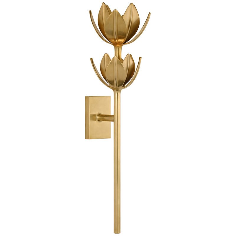 Clira Brass Lotus Bloom Wall Lamp