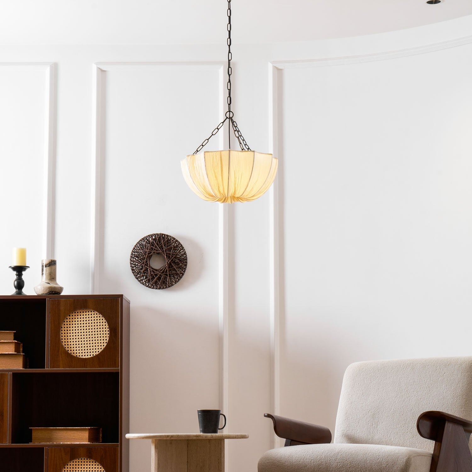 Willowmere Fabric Pendant Light
