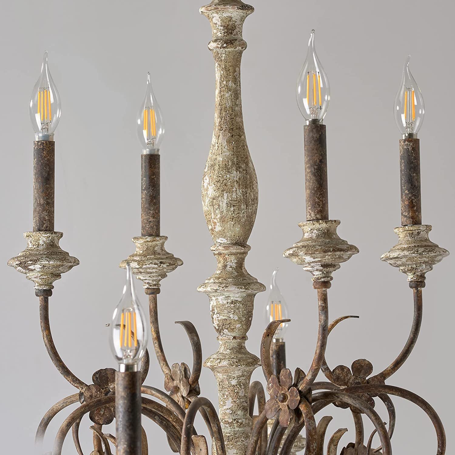 Waegnuvyn Traditional Candle Metal Chandelier