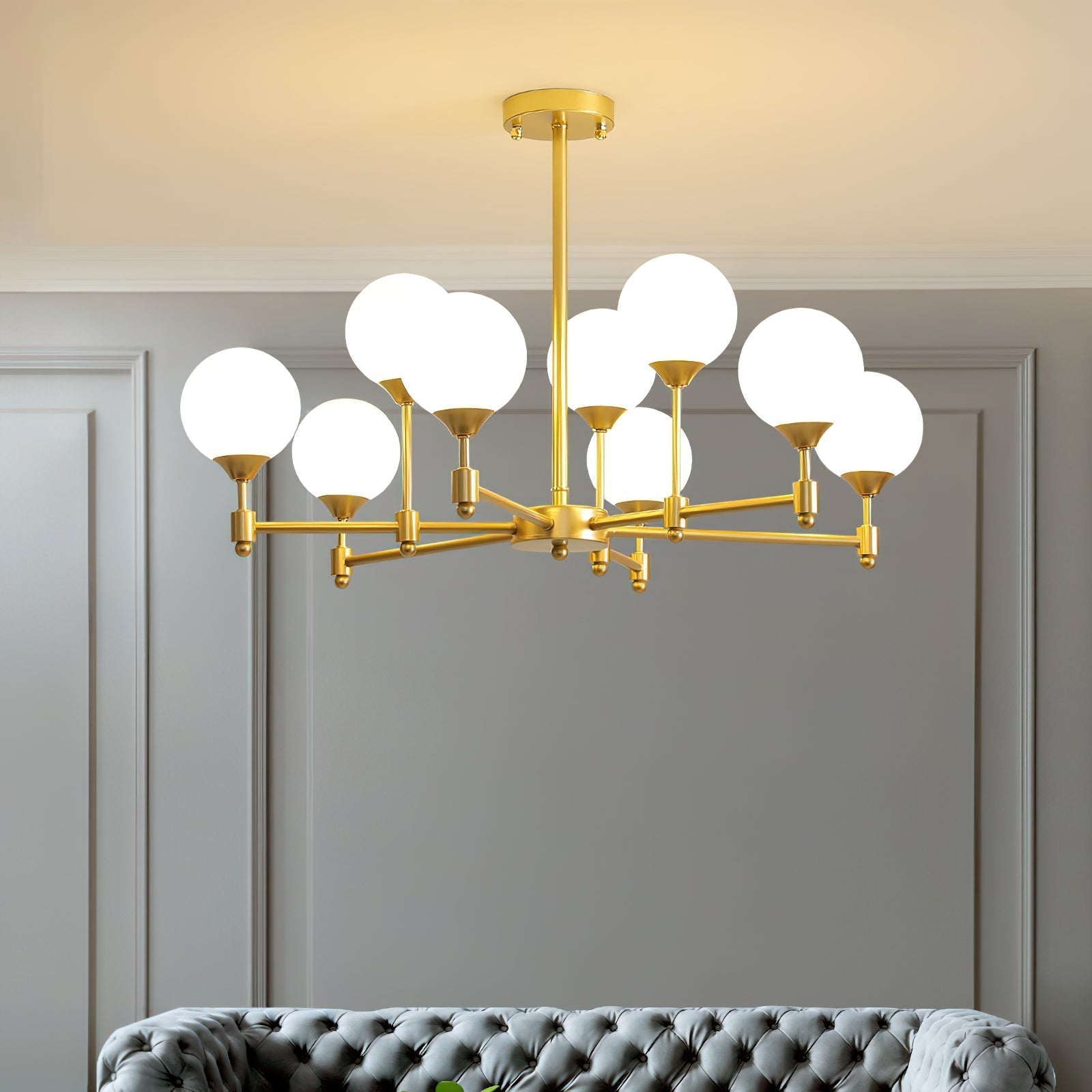 Celireon Elegant Glass Chandelier