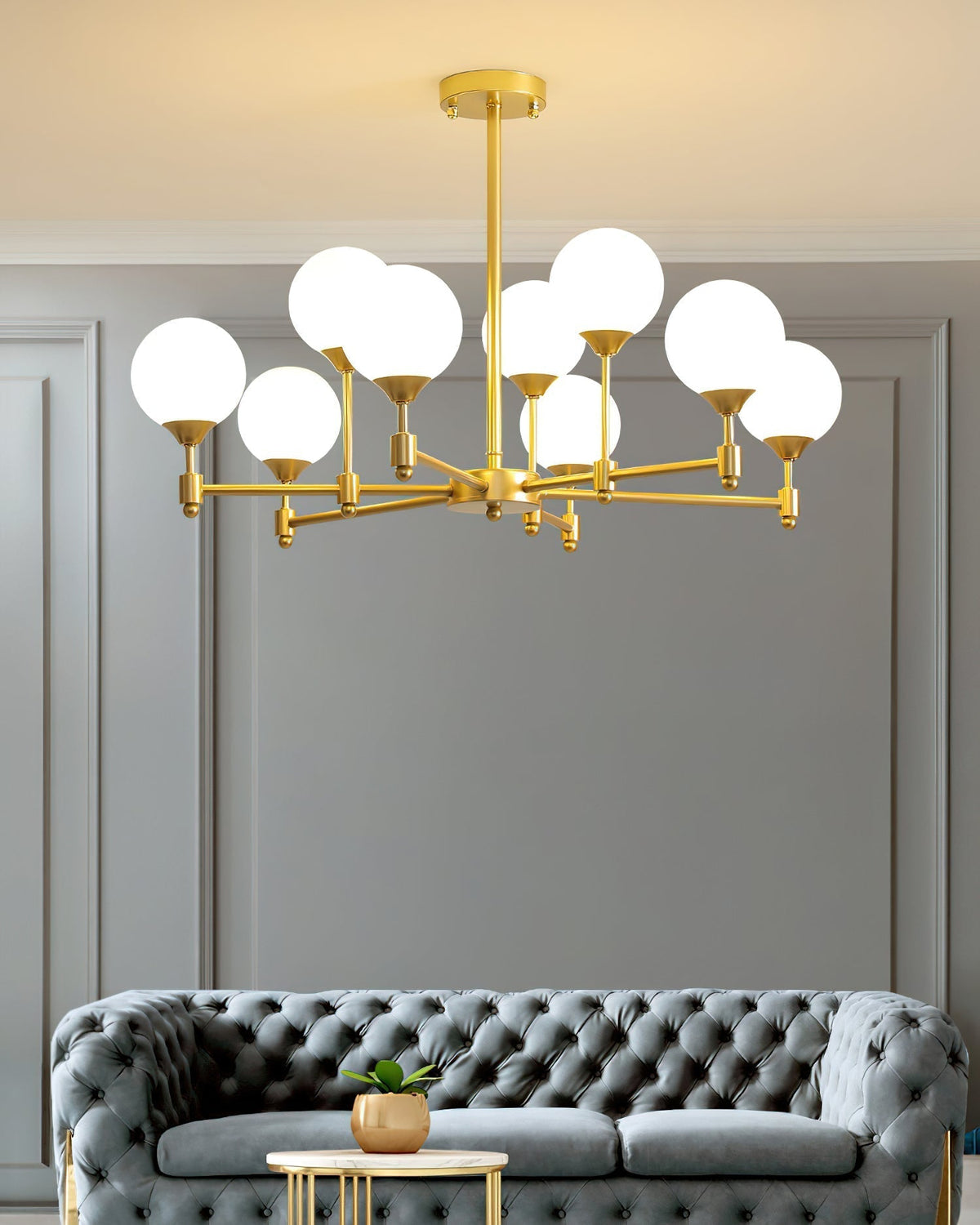 Celireon Elegant Glass Chandelier