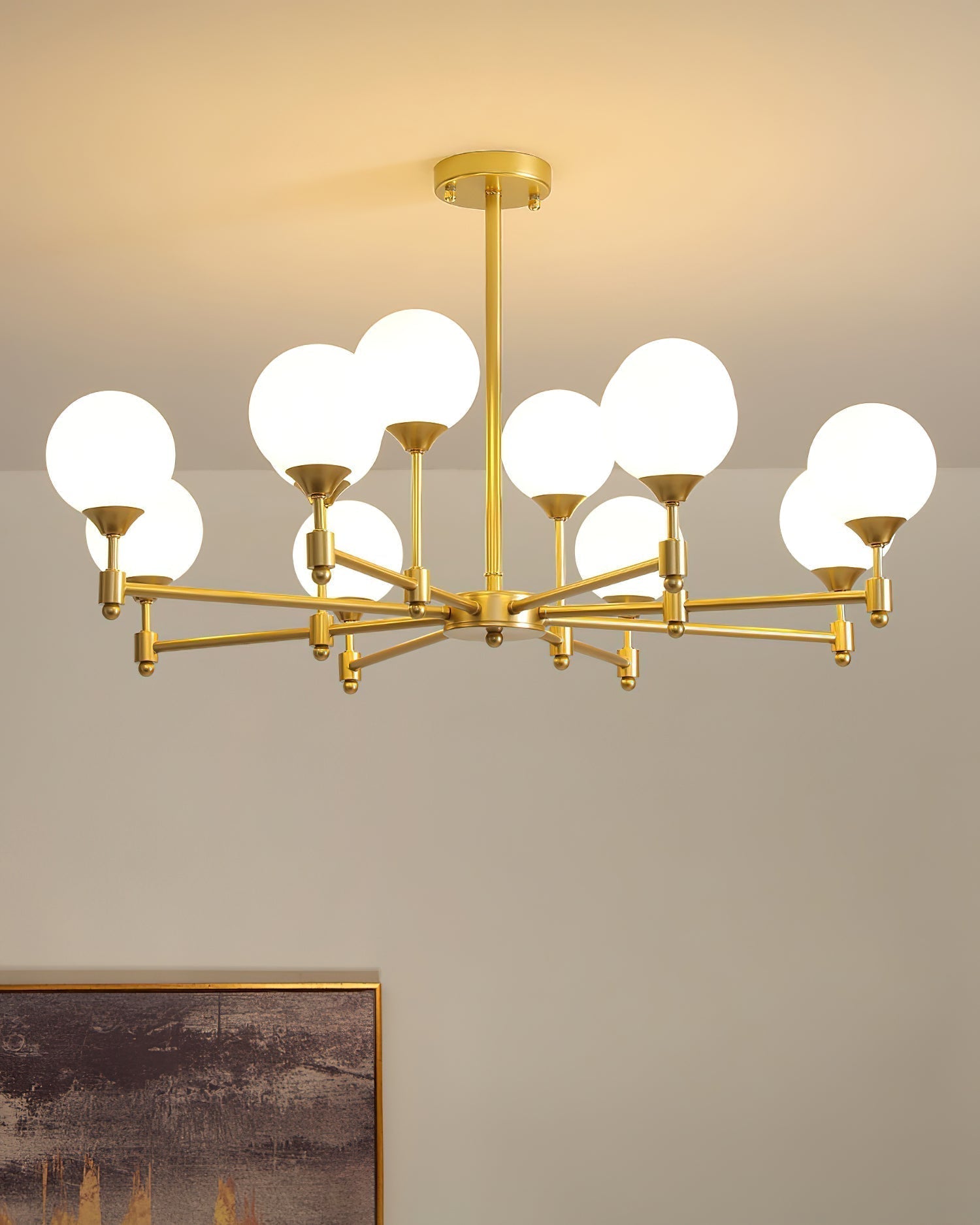 Celireon Elegant Glass Chandelier