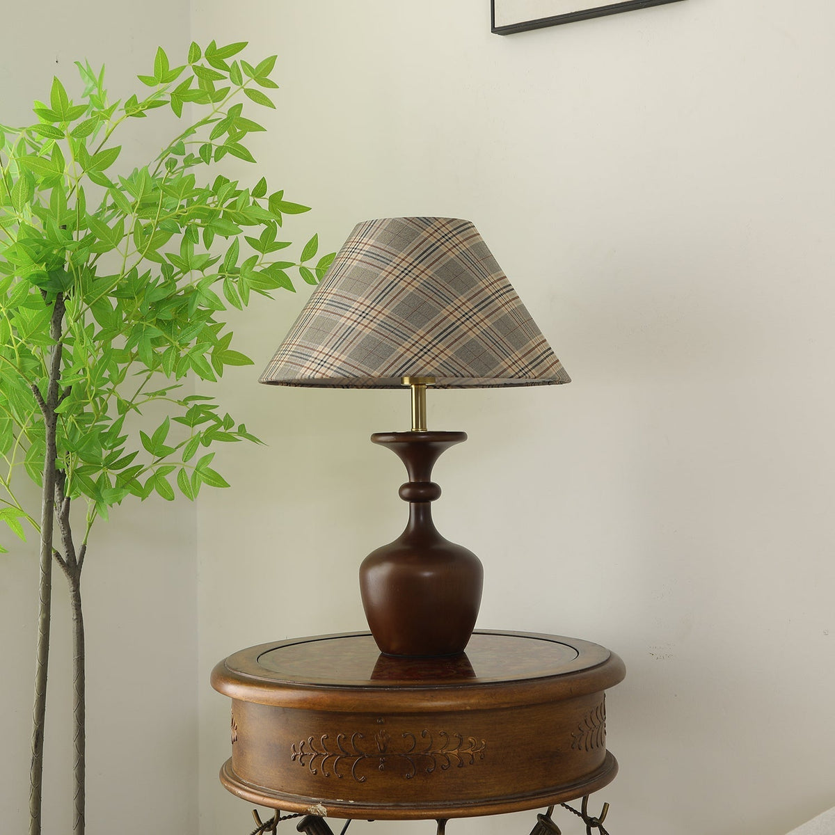 Alina Wood & Fabric Classic Table Lamp