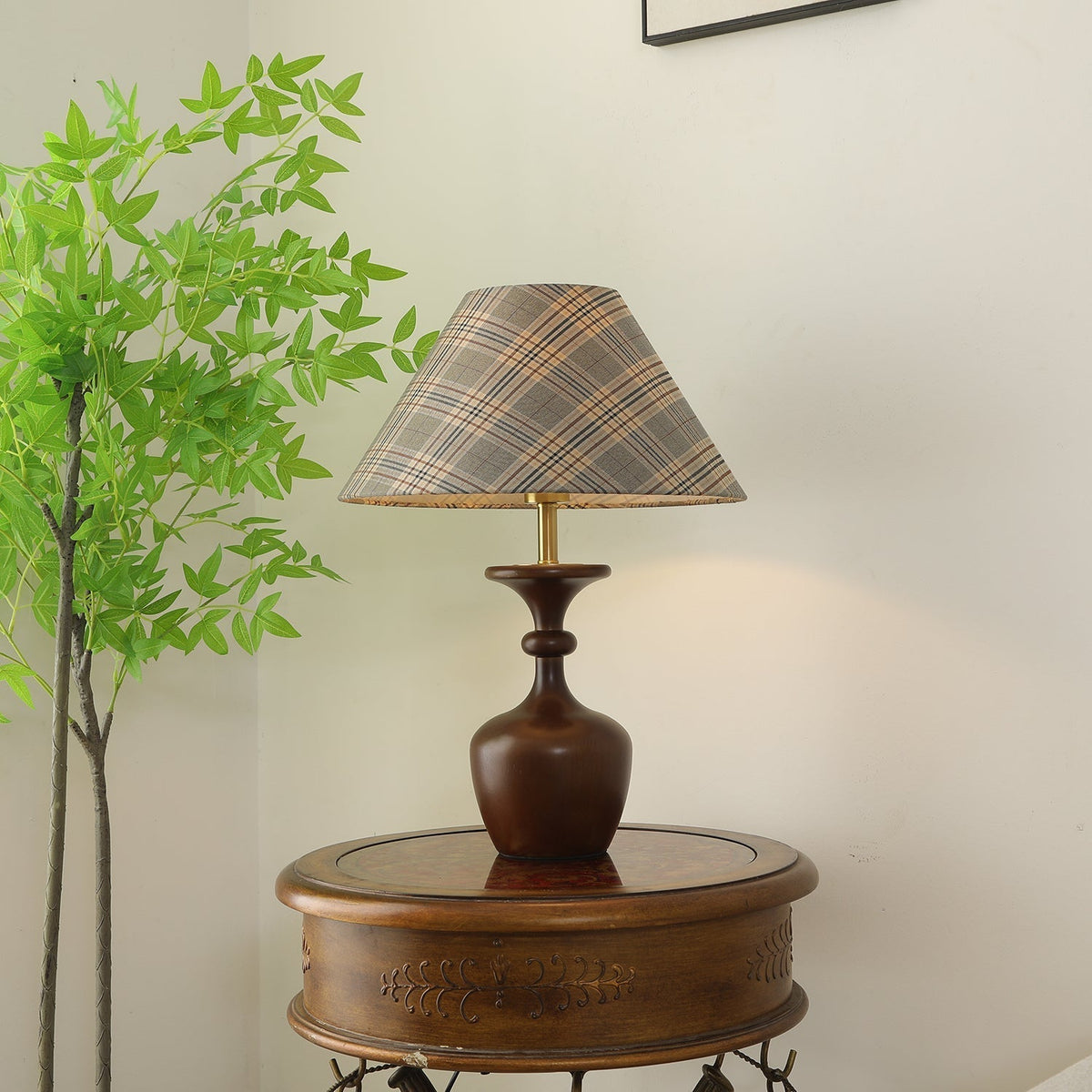 Alina Wood & Fabric Classic Table Lamp
