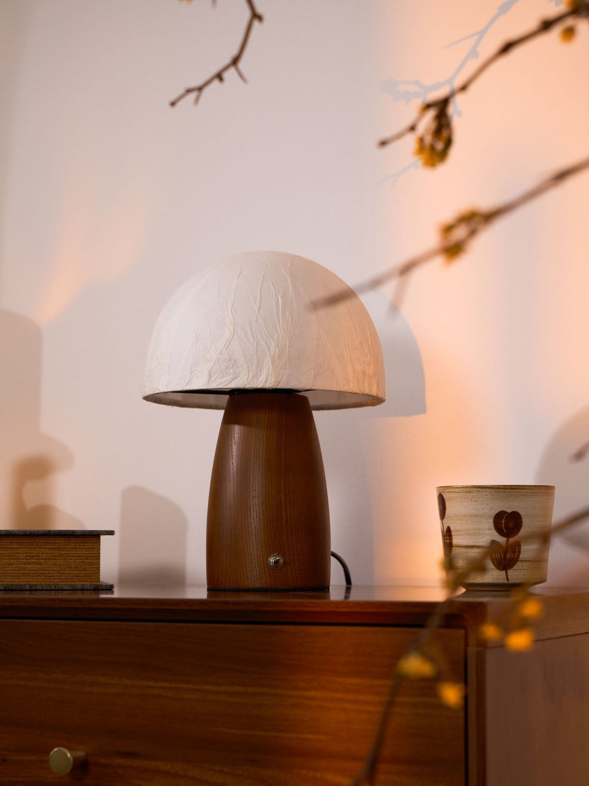 Nimbus Wood & Fabric Table Lamp