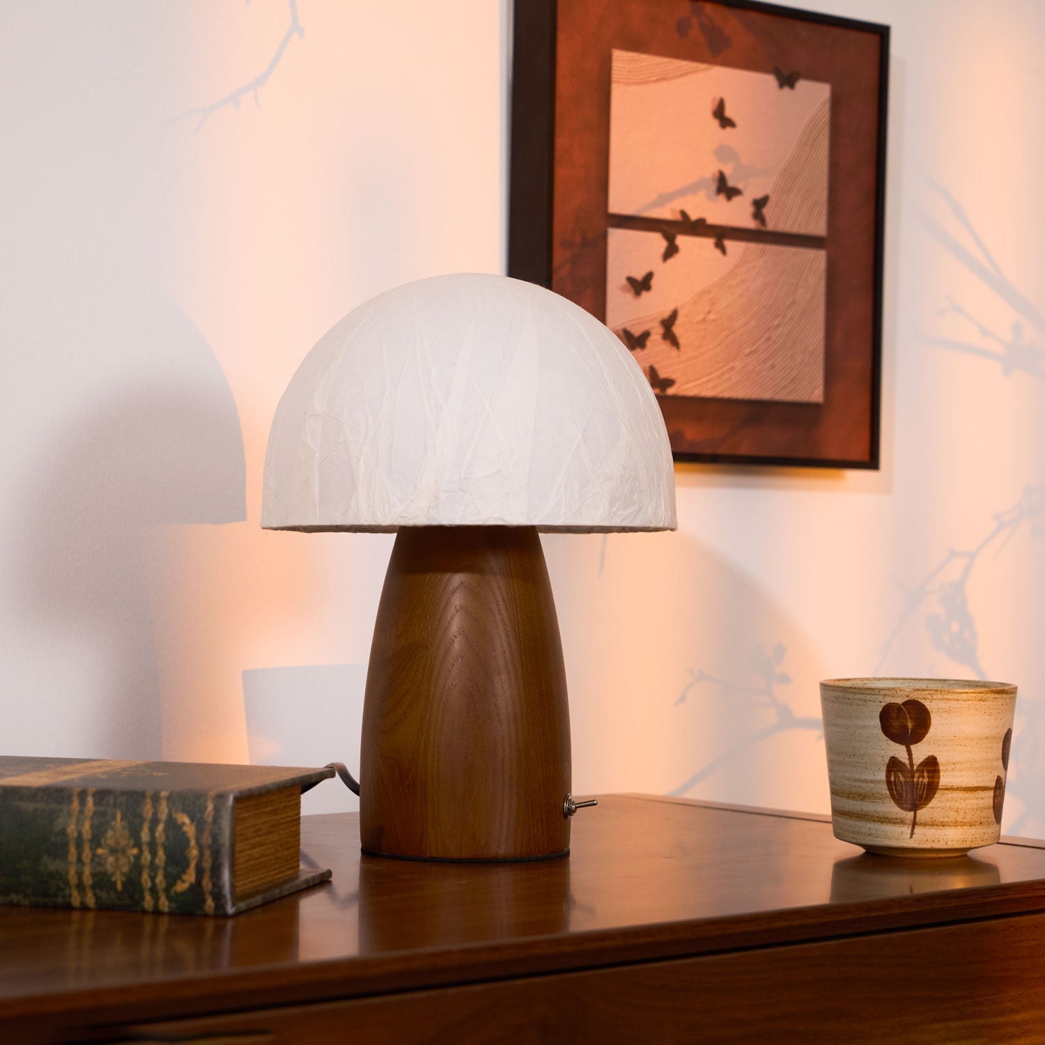 Nimbus Wood & Fabric Table Lamp