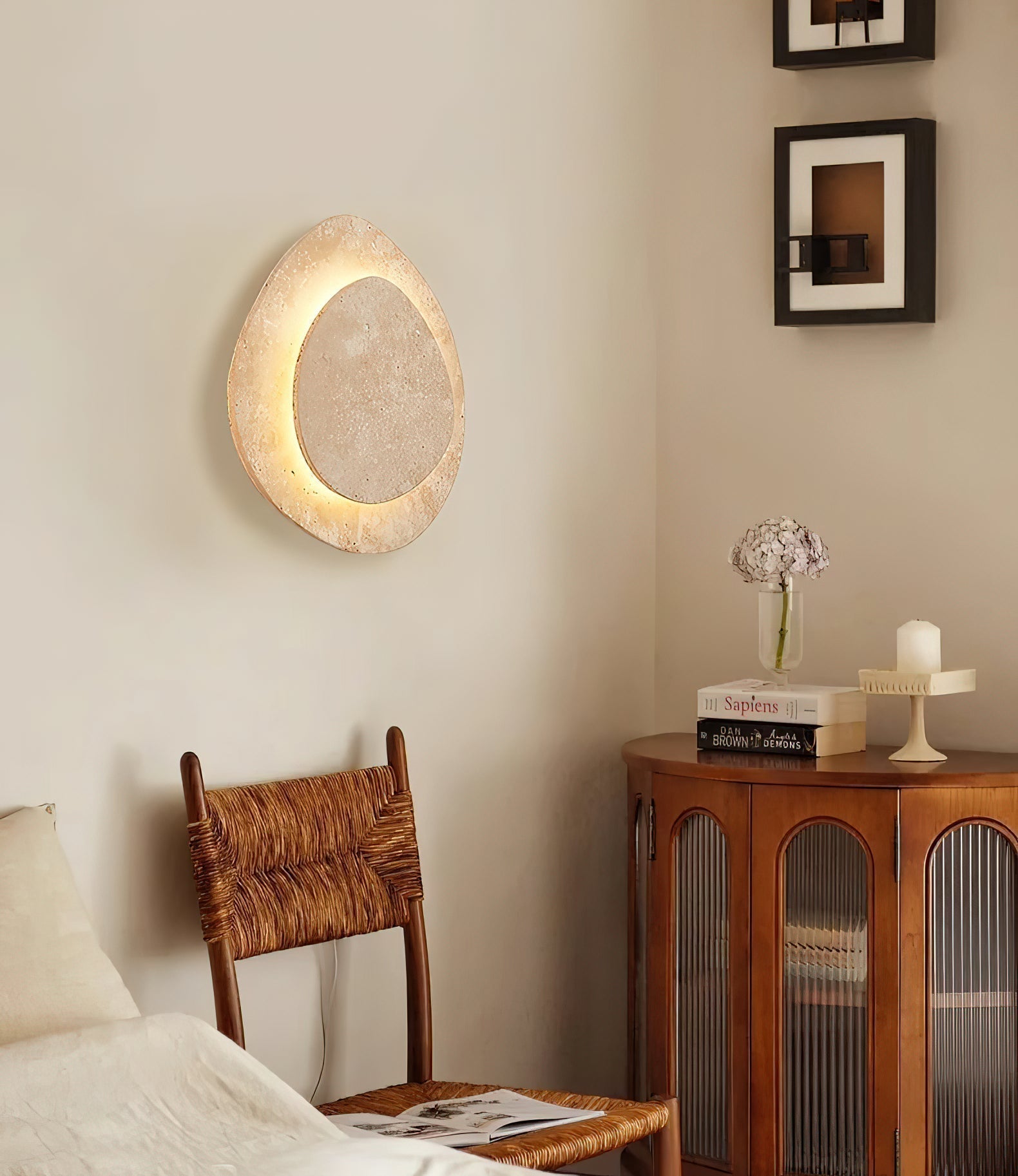 Yrvuvyn Individual Creativity Travertine Wall Lamp
