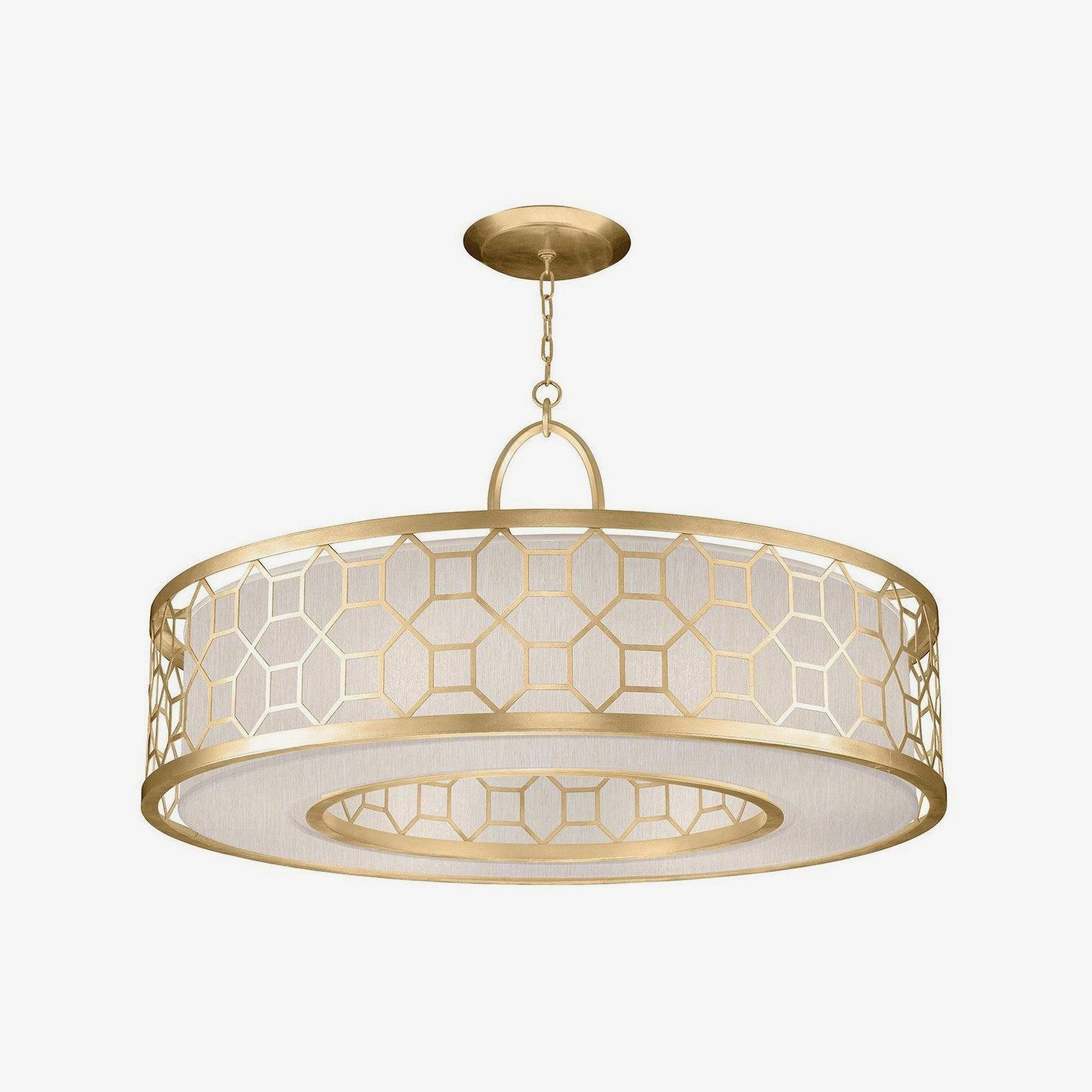 Arshaor Premium Elegance Round Copper Glass Pendant light