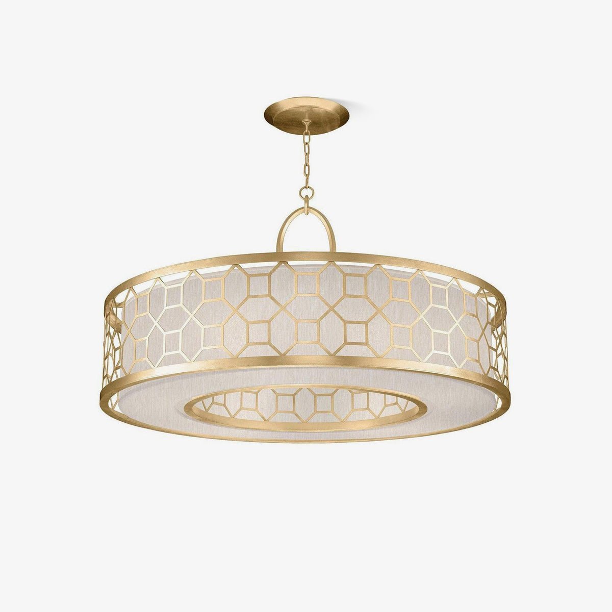 Arshaor Premium Elegance Round Copper Glass Pendant light