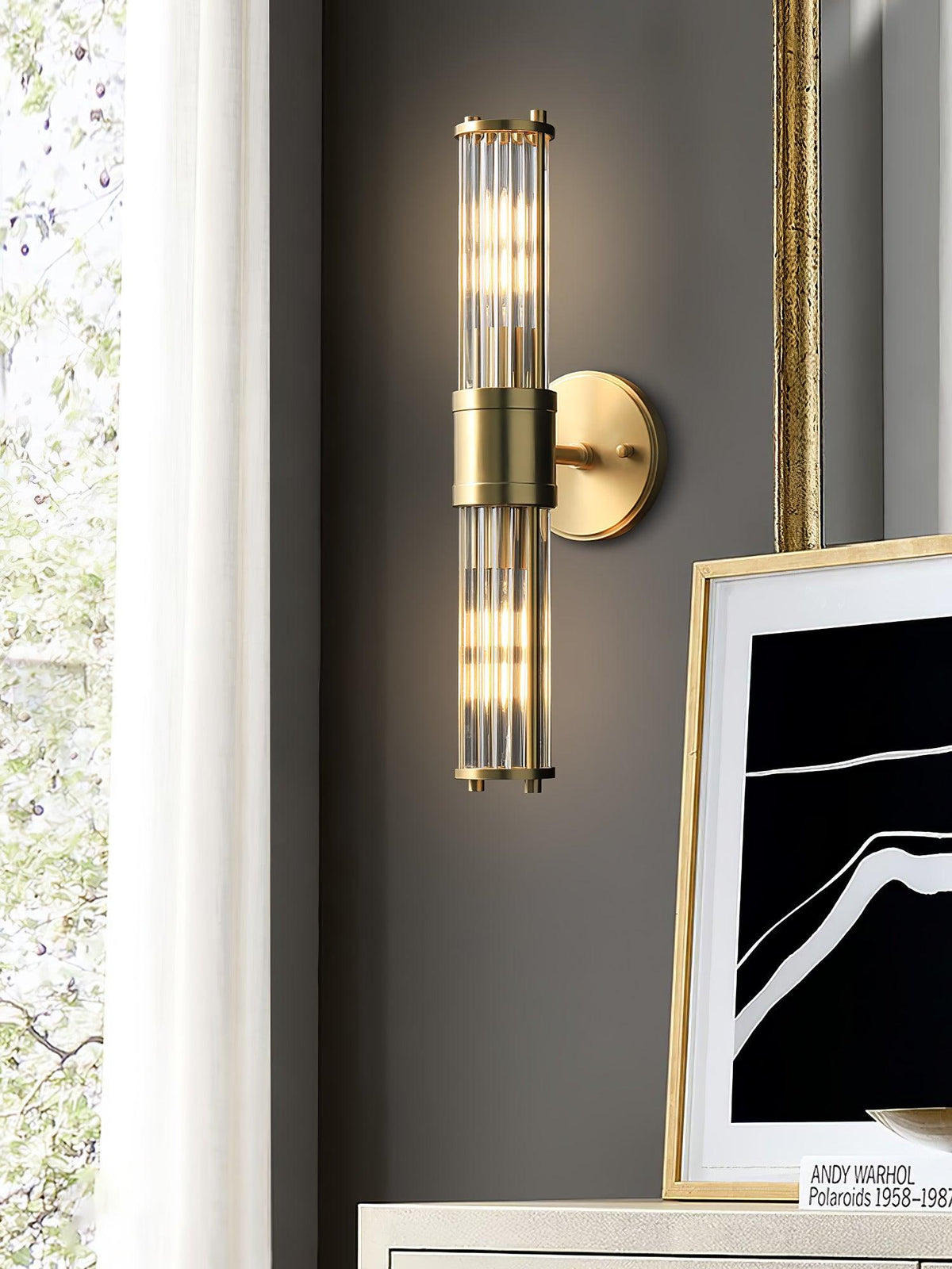 Vevenisra Nordic Art Cylinder Glass Wall Light
