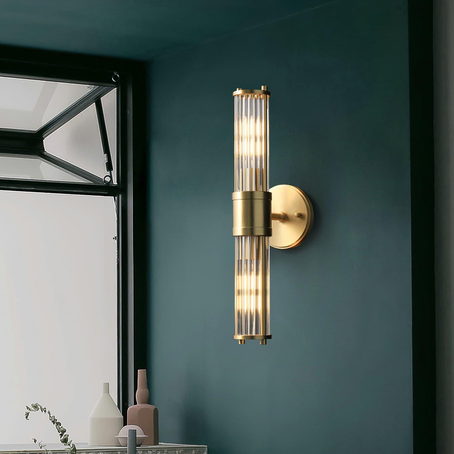 Vevenisra Nordic Art Cylinder Glass Wall Light