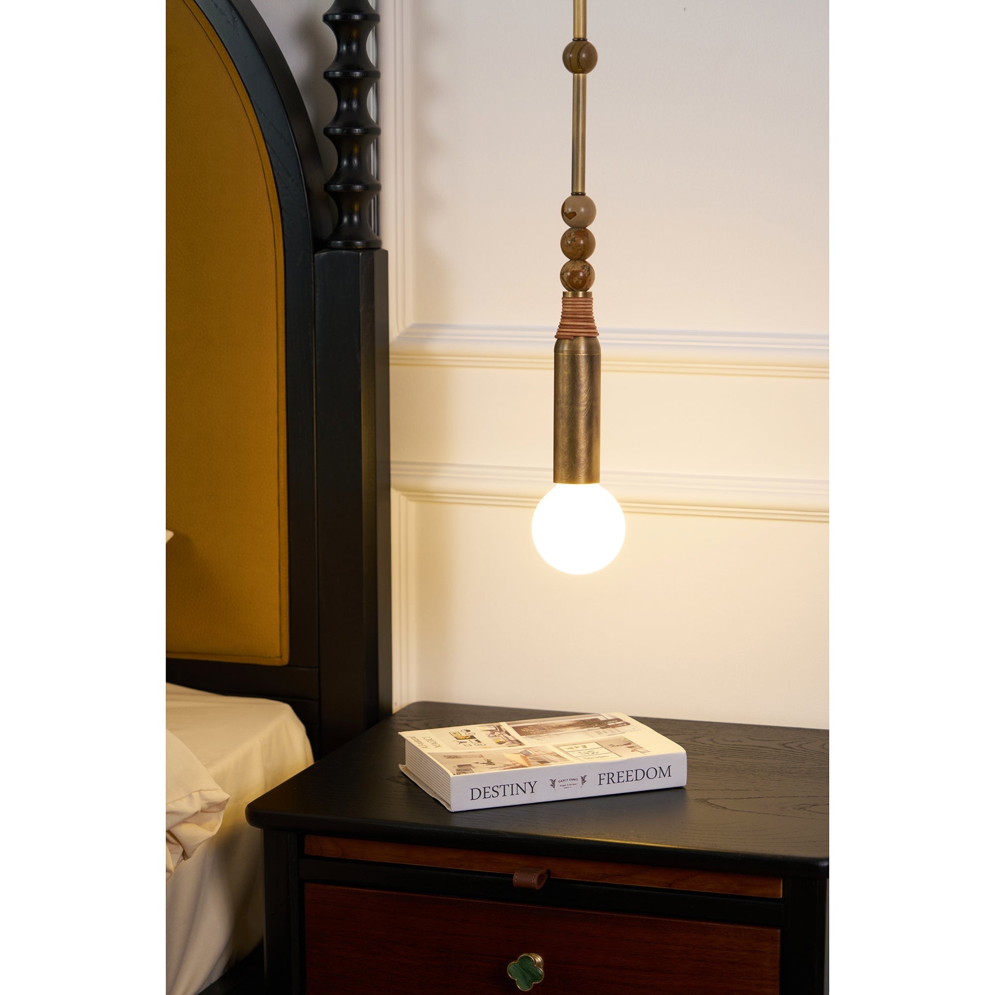 Alvuvyn Modern Minimalist Marble Pendant Light